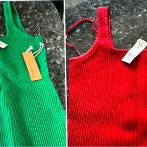 2 tank tops for 30.00 One red and one green New York and company tank top